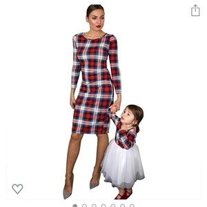 Mommy and me plaid dresses!